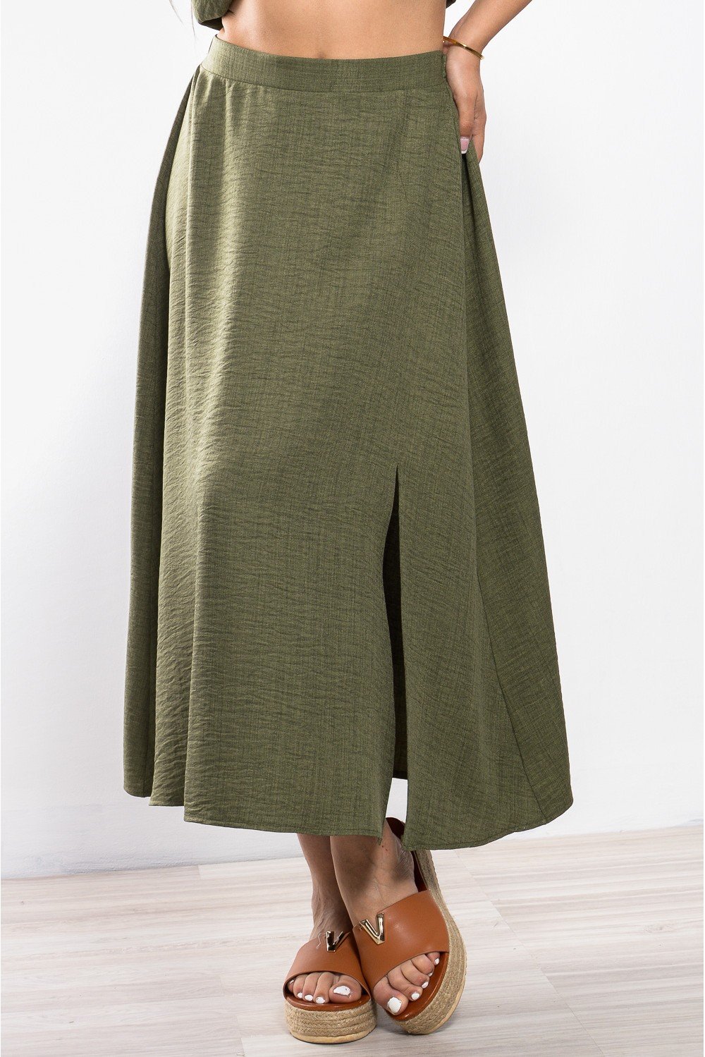 Μίντι Φούστα Με Άνοιγμα - Image 4