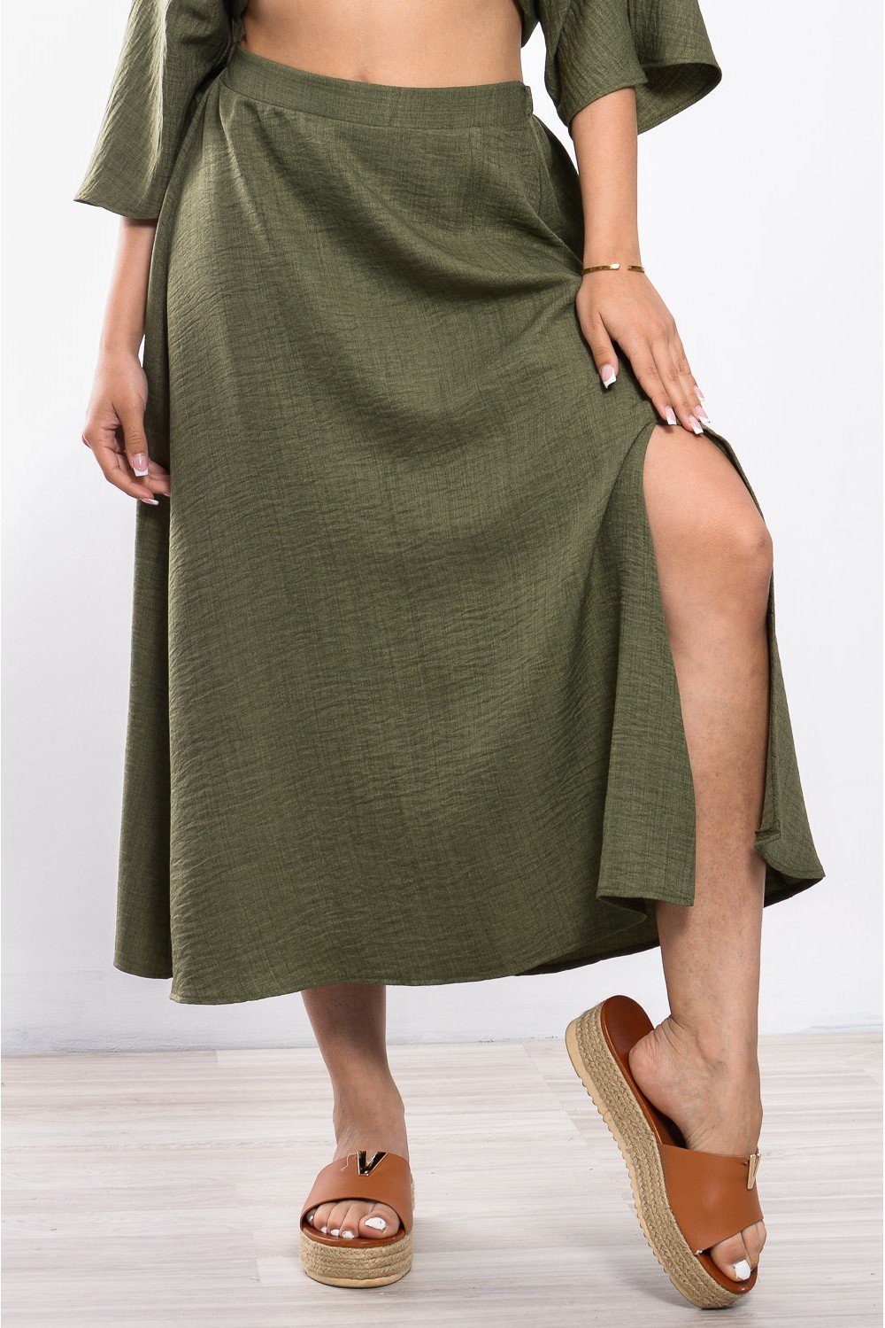 Μίντι Φούστα Με Άνοιγμα - Image 5