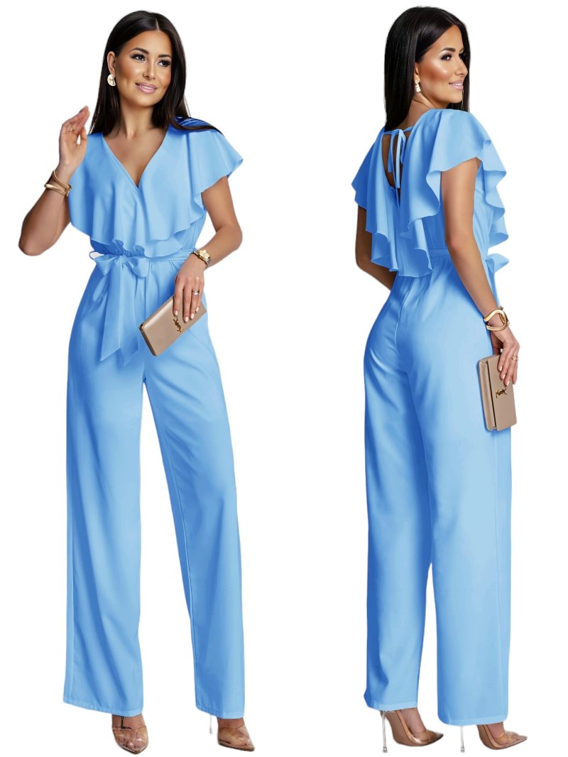 Ολόσωμη Φόρμα Με Βολάν Και Δέσιμο Στην Πλάτη - Image 3