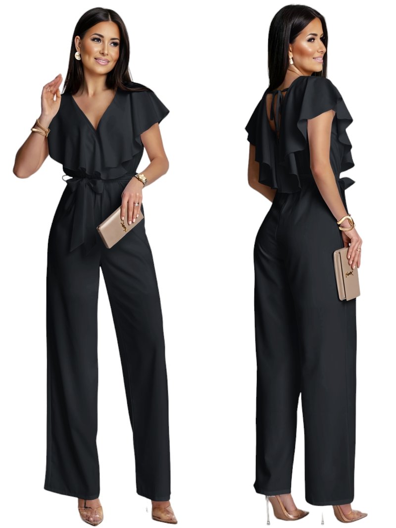 Ολόσωμη Φόρμα Με Βολάν Και Δέσιμο Στην Πλάτη - Image 4