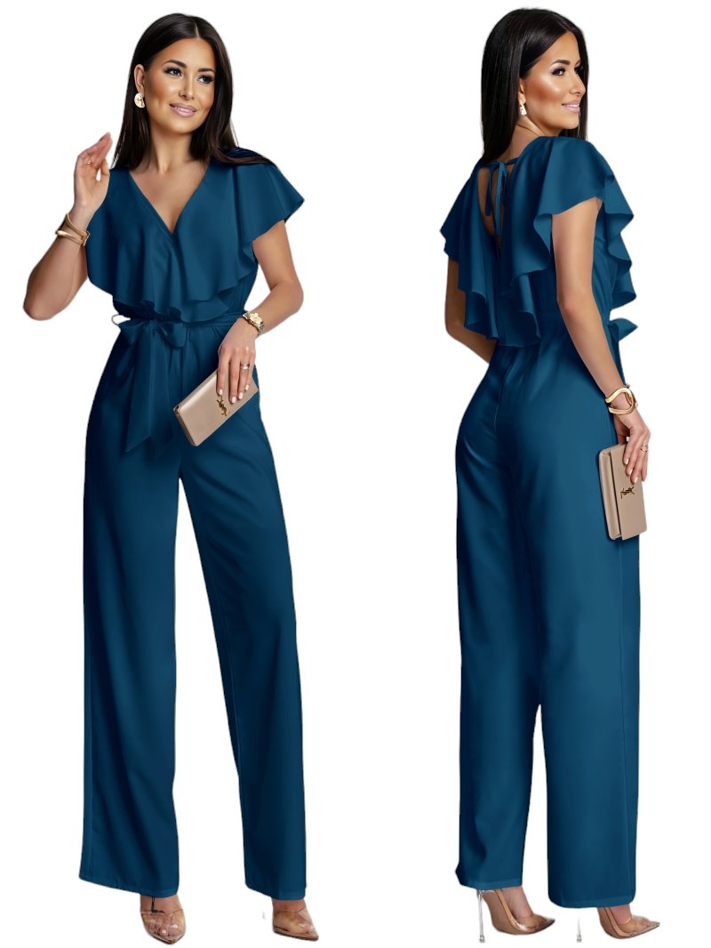 Ολόσωμη Φόρμα Με Βολάν Και Δέσιμο Στην Πλάτη - Image 5